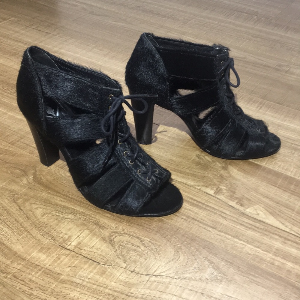 Opening Ceremony pony hair gladiator heel size EU 38